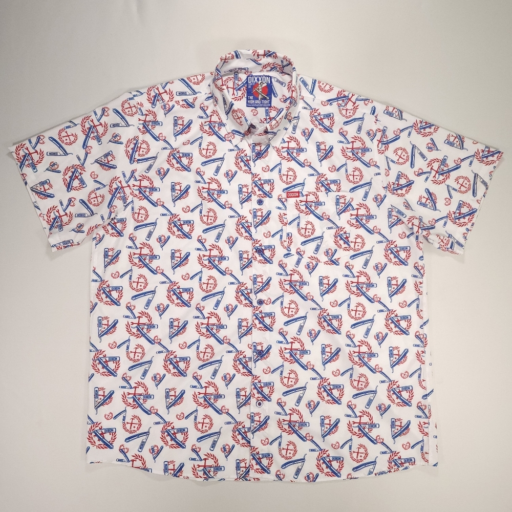 Dixxon Flannel Co Button Up Shirt Mens 3XL The High and Tight Barber Stretch GUC